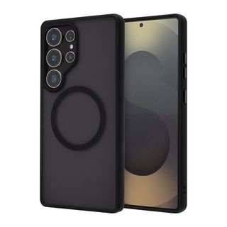 Capac Protectie Spate Cellara Colectia Shade Magsafe Pentru Samsung Galaxy S25 Ultra 5G - Negru,CL78649