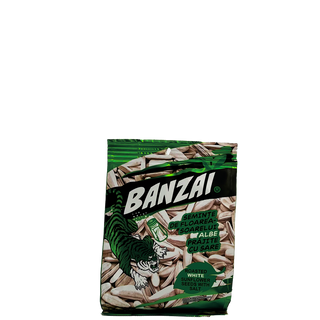 Seminte de floarea-soarelui albe prajite cu sare Banzai, 80 g