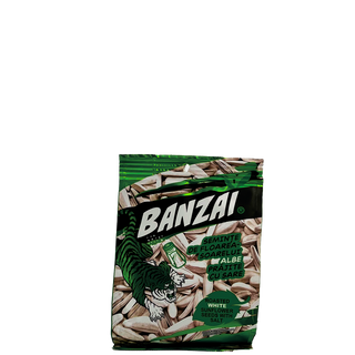 Seminte de floarea-soarelui albe prajite cu sare Banzai, 80 g