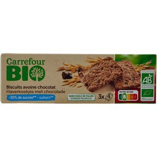 Biscuiti De Ovaz Cu Ciocolata 130G Bio