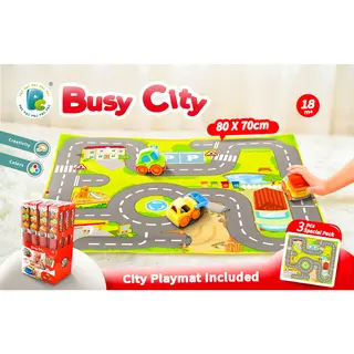 Kiddy Go Килим с 3 мини колички Busy City -193699
