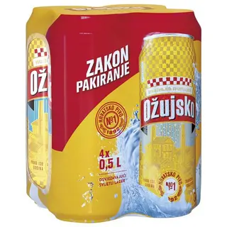 Pivo Ožujsko 4X0,5 L Limenka