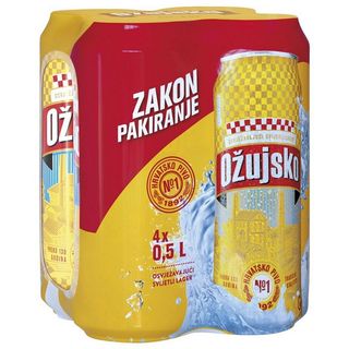 Pivo Ožujsko 4X0,5 L Limenka