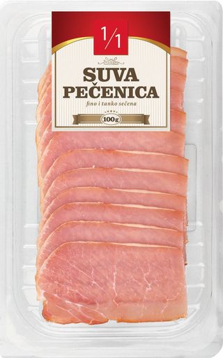 PEČENICA SUVA 1/1 SLAJS 100G
