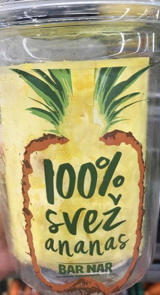 Ananas oljušten 525g