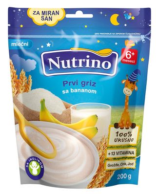 NUTRINO MLEČNA KAŠA PRVI GRIZ SA BANANOM 200G -27448