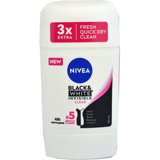 Nivea, Deodorant stick Black & White Invisible Clear 50ml (ID 30240)