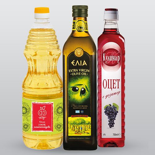 Олио, оцет и растителни масла