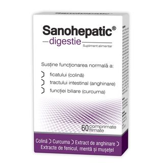 Zdrovit Sanohepatic Digestie 60 Comprimate
