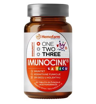 ONE TWO THREE IMUNOCINK ZA DECU 60 TABLETA ZA ŽVAKANJE-39585