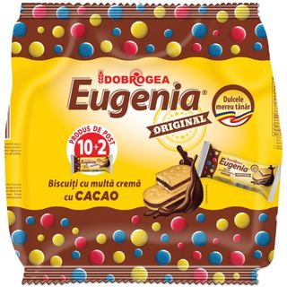 Eugenia, Biscuiti cu crema cu cacao 10+2 x 36g (ID 17242)