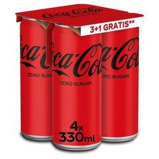 Coca Cola sok zero 0,33l can 3+1 gratis coca cola 5000112660494