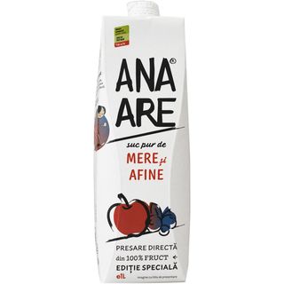 Ana Are, Suc de mere si afine 100% natural 1L (ID 487)