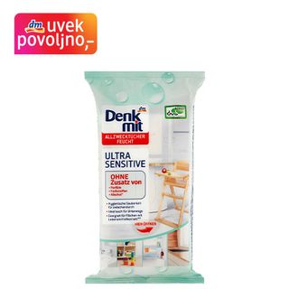 Denkmit ULTRA SENSITIVE univerzalne vlažne maramice za čišćenje 50kom