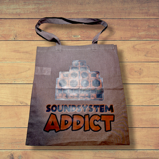 SOUNDSYSTEM ADDICT siva pamučna torba