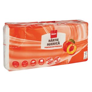 PENNY Hartie igienica piersica 3 straturi, 8 role