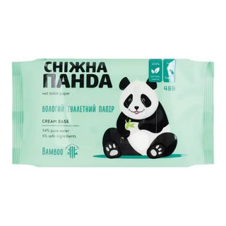 PANDA Hirtie igienica umeda 48buc Baby Cream