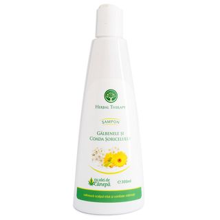 Șampon cu extracte de Gălbenele și Coada Șoricelului + ulei de cânepă 300 ml