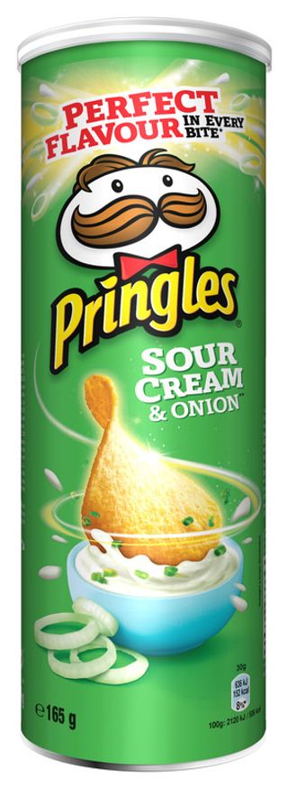 Cips Pringles Sour Cream Onion 165G