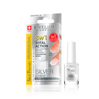EVELINE lak za nokte total action 8u1 silver | 5901761971873