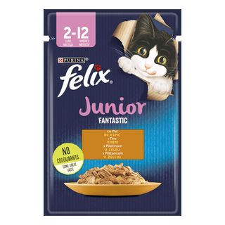 Felix fantastic junior Hrana umeda cu pui pt pisici 85 g