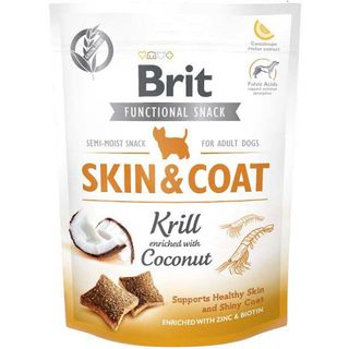 Recompensa pentru caini Brit Care FS Sking&Coat Krill 150g
