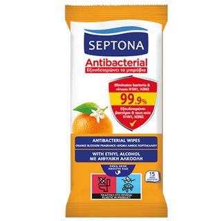 SEPTONA maramice antibacterial 15 kom orange | 5201410622225