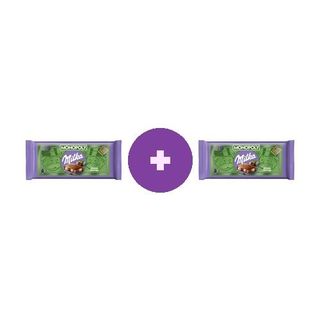 Ciocolata Milka Cu Alune Intregi 95G, 2 la pret de 1