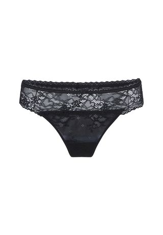 Tanga LingaDore, negru dantelat