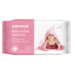 NEVENA baby vlažne maramice roze 72 KOM | 8600060110637