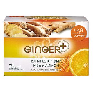 Ginger + чай с джинджифил, мед, лимон 30г / 20671758