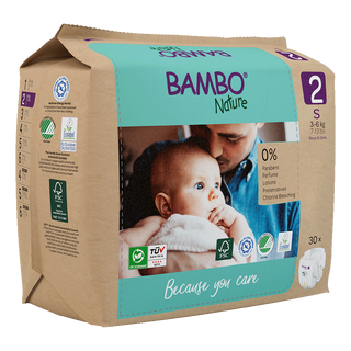 BAMBO NATURE nature pelene eko 2 3-6 kg pak papir 30 KOM | 5703538465000
