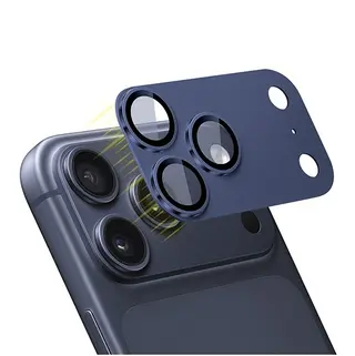 Set Folii Camera Cellara Sapphire 360 Metal Pentru iPhone 17 Pro Max - Albastru,WS81212