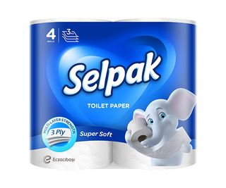 SELPAK Hârtie igienică 4 role, 3 straturi