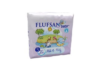 FLUFSAN BABY baby pelene 3 midi 4 - 9kg 20 KOM | 8015013243209