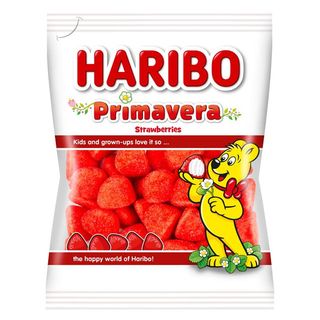 Bomboane gumate cu spuma de zahar si aroma de fructe Haribo Primavera, 100 g