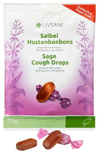 Livsane Dropsuri Salvie Fara Zahar X 75G