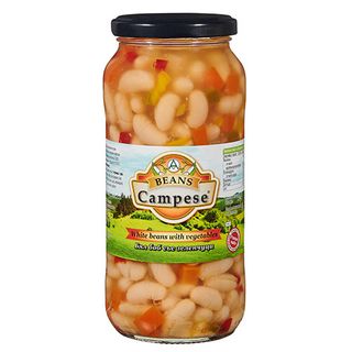 Campese Бял боб със зеленчуци 540г / 00102676