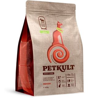 Hrana uscata pentru pisici Petkult Cat Adult Indoor Miel 400g
