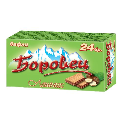 БОРОВЕЦ Обикновени вафли лешник 550 ГР