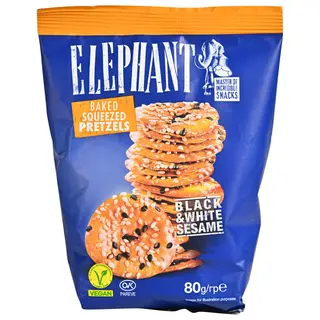 Elephant Krekeri crni i bijeli sezam 80 g