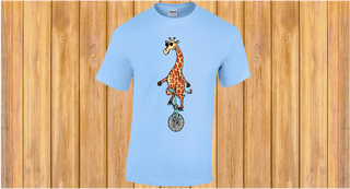 GIRAFFE plava majica muška t-shirt veličina M