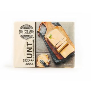 BUN STRABUN Unt din smantana dulce 82.5%, 200g