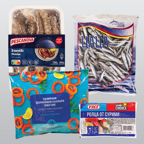 Замразена риба и морски дарове