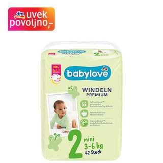 babylove Premium pelene veličina 2 (3-6kg), 42 kom