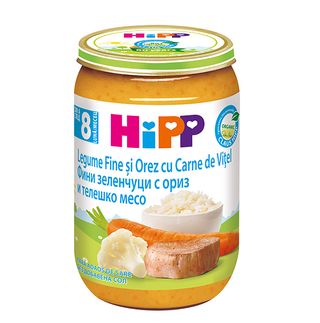 Piure cu legume fine si vitel 8 luni+ 220 g Hipp