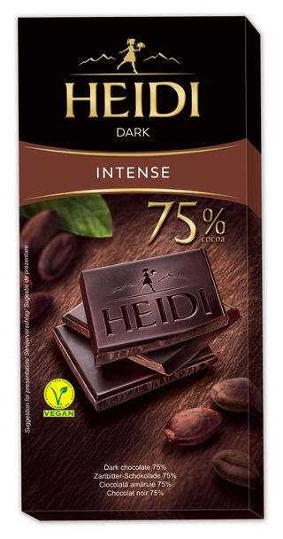 Heidi Dark Intense ciocolata amaruie 75% cacao 80g