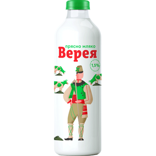 Верея Прясно мляко 1.5% 1 Л / 38129588