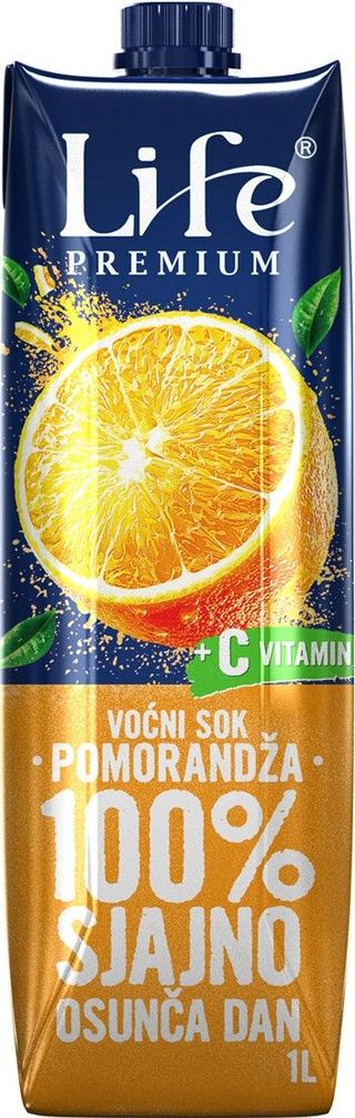 SOK NECTAR LIFE POMORANDŽA 100% 1L