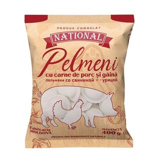 NAȚIONAL Pelmeni cu carne de porc și găină 400g
